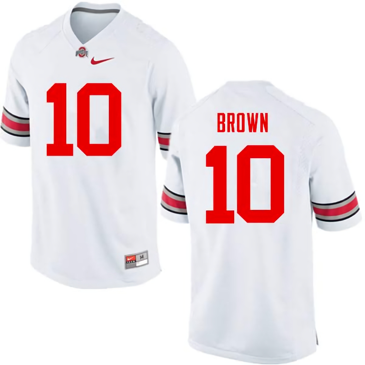 Corey Brown Ohio State Buckeyes Men's NCAA #10 Nike White College Stitched Football Jersey JBM7856PF